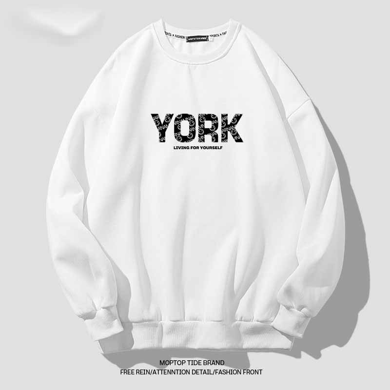 Áo Sweater YORK phong cách Ulzzang Hàn Quốc tay dài họa tiết in hình phong cách cá tính CoolZ C012 | WebRaoVat - webraovat.net.vn