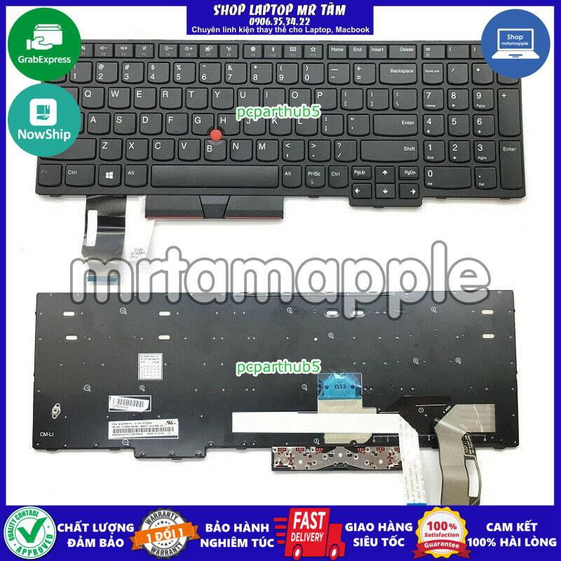 (KEYBOARD) BÀN PHÍM LAPTOP LENOVO E580 dùng cho Thinkpad Edge E580 E585 L580 T580 E590 T590 ( cáp góc bên nút ctrl)