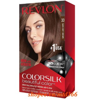 Thuốc Nhuộm Tóc Số 33 Nâu Chocolate Sáng Revlon Colorsilk