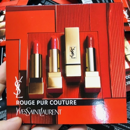 [CÓ BILL US] Sample mẫu thử SON YSL Rouge Pur Couture 4 màu N1, N21, N 1966, N156