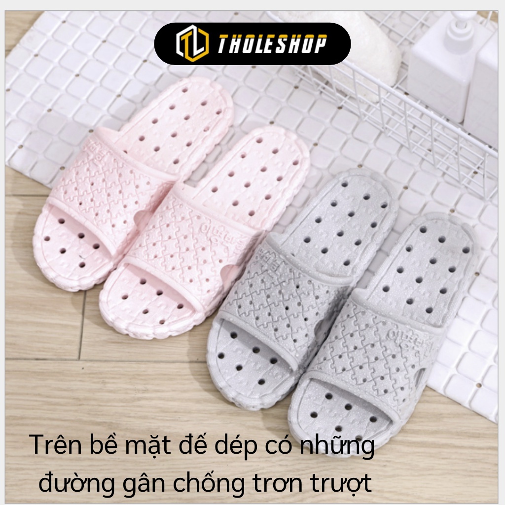 Dép Đi Trong Nhà - Dép Nam Nữ  Xốp Lỗ Thoát Nước Mang Nhà Tắm, Văn Phòng 7270