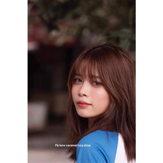 Lens teen màu nâu Caramel tự nhiên