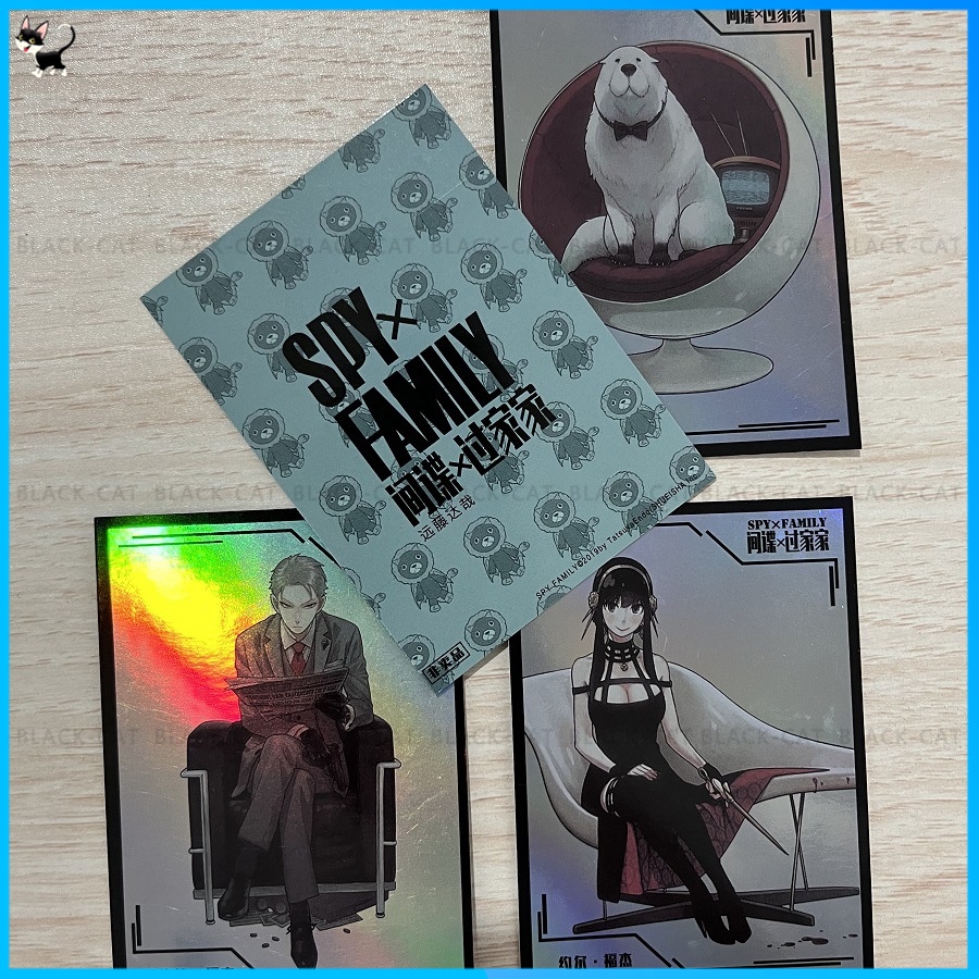 Bộ Sưu Tập Thẻ Laser Card Anya Yor Trong Anime Spyxfamily Phiên Bản Giới Hạn