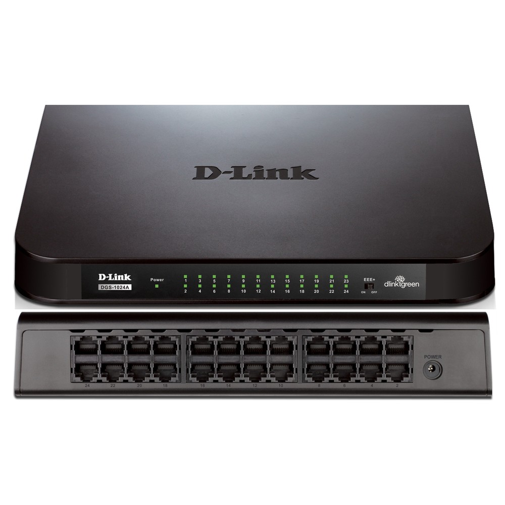 [Mã 44ELSALE2 giảm 7% đơn 300K] Switch D-Link DES-1024A 24 cổng 10/100Mbps (Vỏ Nhựa) - Hàng Chính Hãng