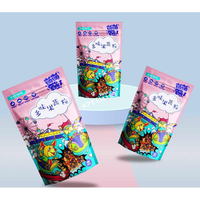 Snack Trái Cây Rau Củ Sấy Khô Cho Chó Mèo Túi 100g