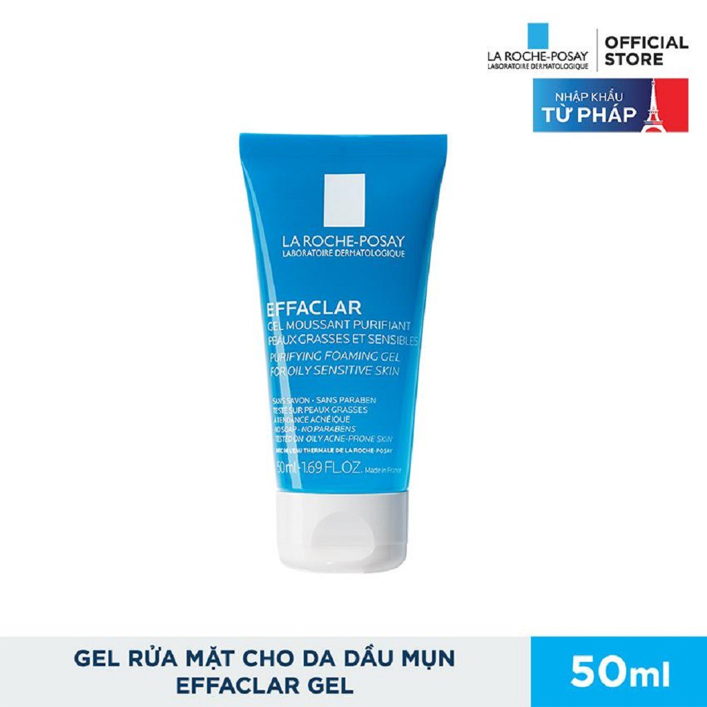 Bộ kem chống nắng và làm sạch cho da dầu La Roche-Posay Anthelios Dry Touch 50ml