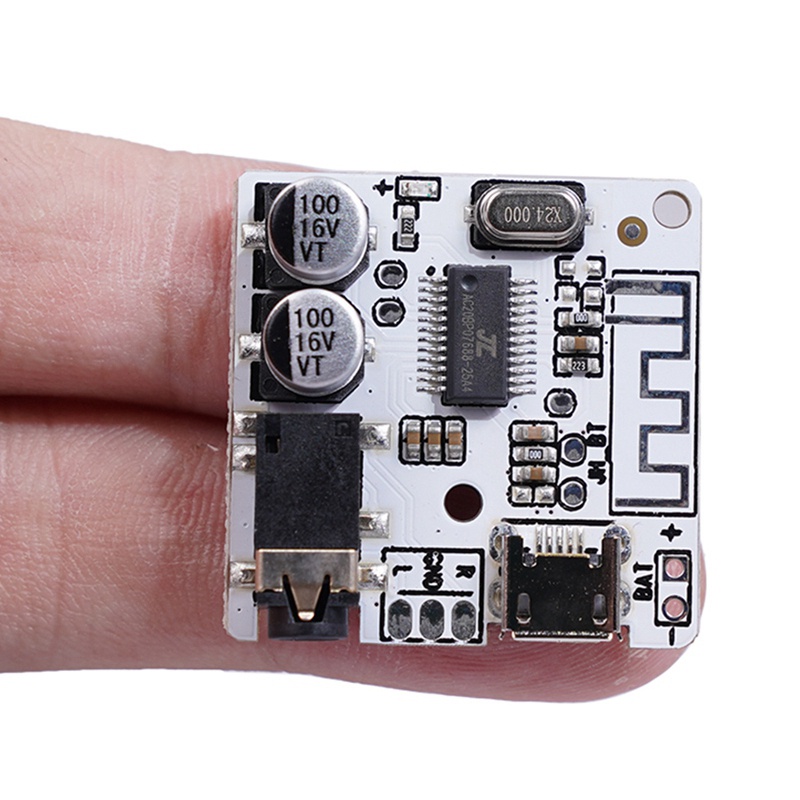 1Pcs Bluetooth Audio Receiver Board Bluetooth 5.0 Mp3 Lossless Decoder Board Wireless Stereo Music ule 3.7-5V,White