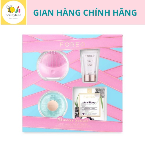 Set máy rửa mặt mini 2 và máy dưỡng da ufo mini 2