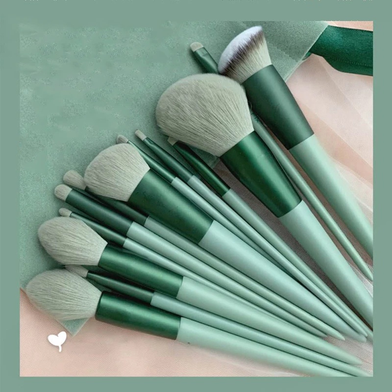 Set 13 Cọ Trang Điểm Lông Mềm Chuyên Dụng Đánh Phấn Nền / Má Hồng / Phấn Mắt