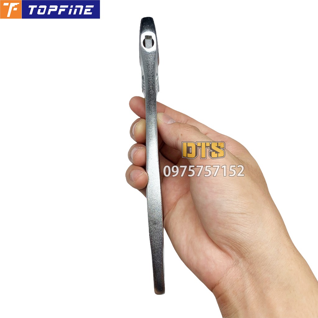 Mỏ lết thép trắng đúc nguyên khối 8 inch TOP FINE 200mm, thép Carbon siêu cứng điều chỉnh độ mở tháo lắp linh hoạt