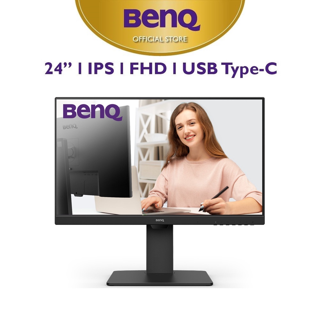 Màn hình máy tính BenQ GW2485TC 24 FHD USB Type C IPS có thể điều chỉnh độ