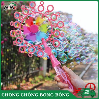 Cây chong chóng thổi bong bóng xà phòng MIMO , Đồ Chơi Chong Chóng Thổi Bong Bóng Cho Bé