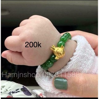 Vòng thạch anh xanh giáp gà