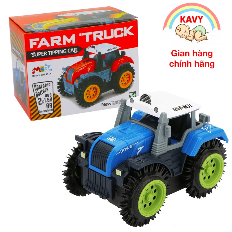 Đồ chơi mô hình xe tải nông trại chạy bằng pin, nhanh và vô cùng bền bỉ, nhựa nguyên sinh an toàn -KAVY