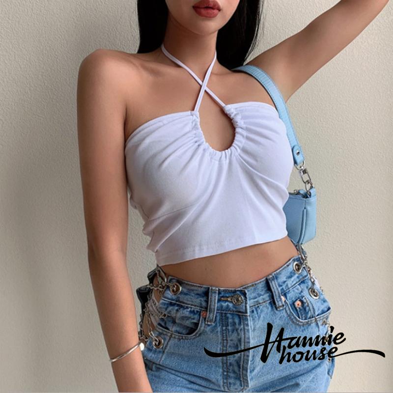 Áo dây đan chéo lưng thời trang quyến rũ cho nữ