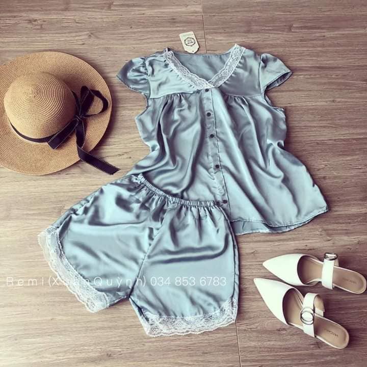 BỘ ĐỒ NGỦ LỤA SATIN MẶC NHÀ THOÁNG MÁT