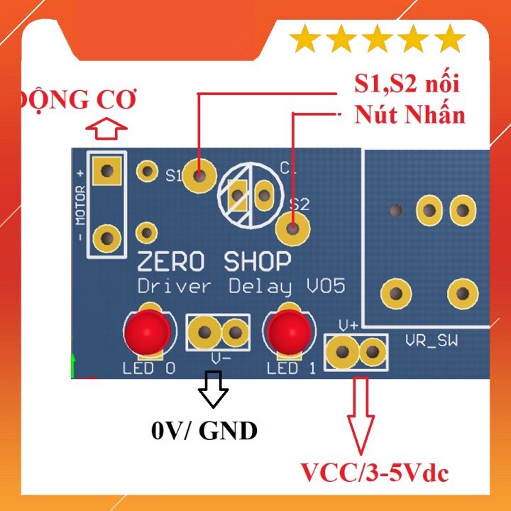 Mạch Delay 0-8s V05  - 1688s.vn