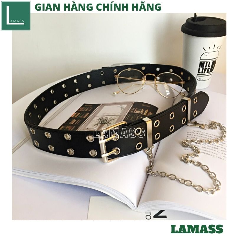 Thắt lưng nữ Ulzzang vuông đơn giản đi học, đi làm ,dây lưng unisex không kèm dây xích -LAMASS