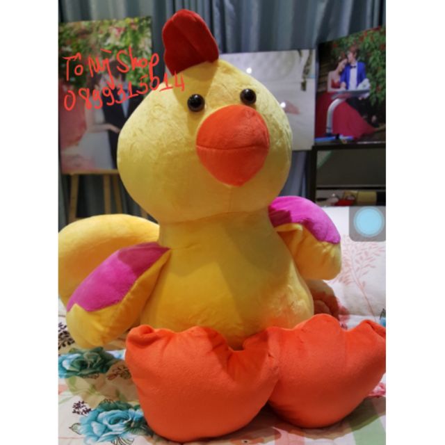 Gấu bông con gà trống