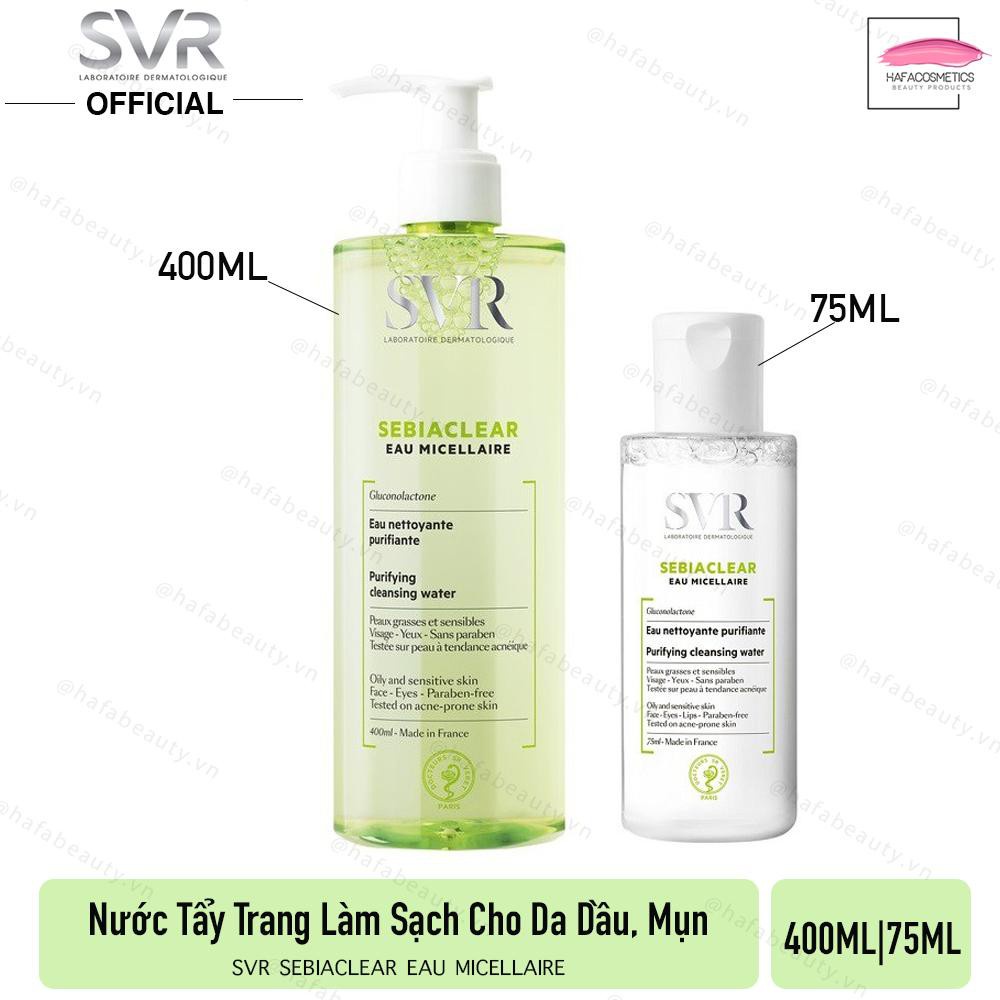 Nước Tẩy Trang cho da dầu nhạy cảm SVR Sebiaclear Eau Micellaire 400ml | Unknown Beauty