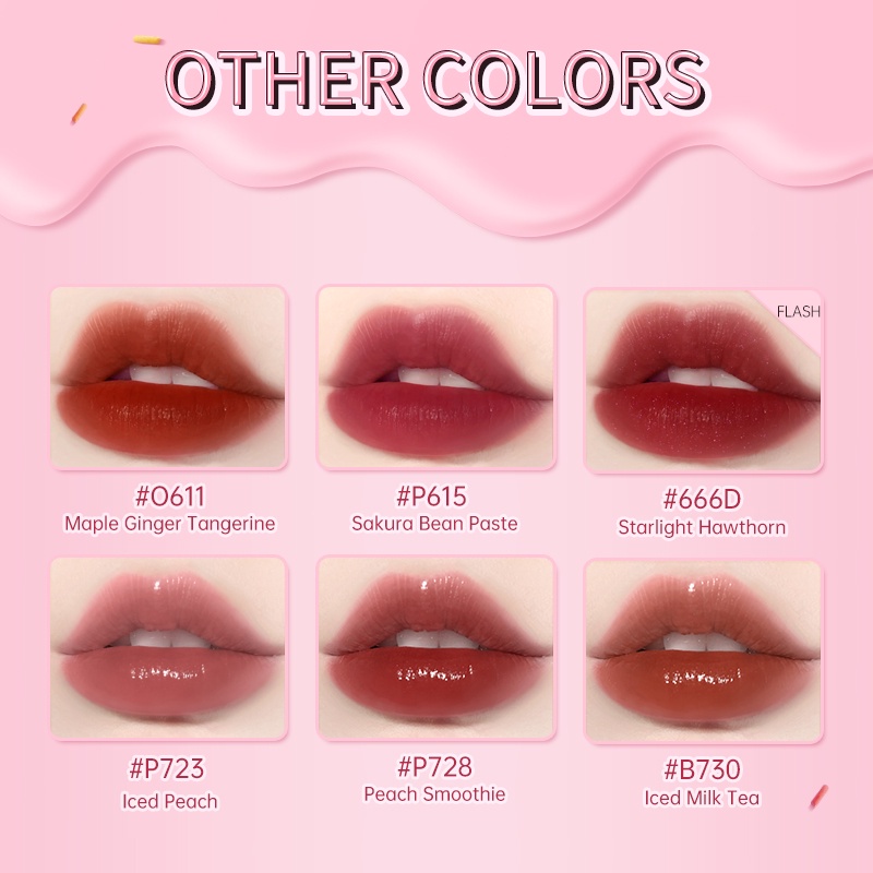 Son kem colorkey Son tint lì bóng siêu cho môi căng mọng Colorkey Juicy Lasting Fruit Tint 1.7g  Son COLORKEY son kem lì Son lì Son Môi COLORKEY