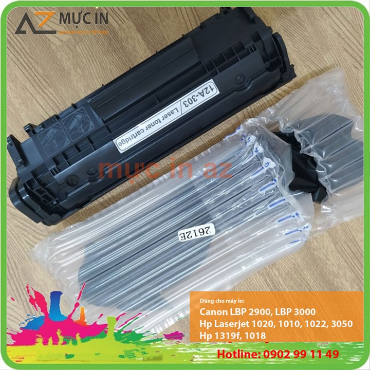 Combo Hộp mực máy in HP M12A, Hp P1102w, Canon 2900 Không hộp chất lượng.