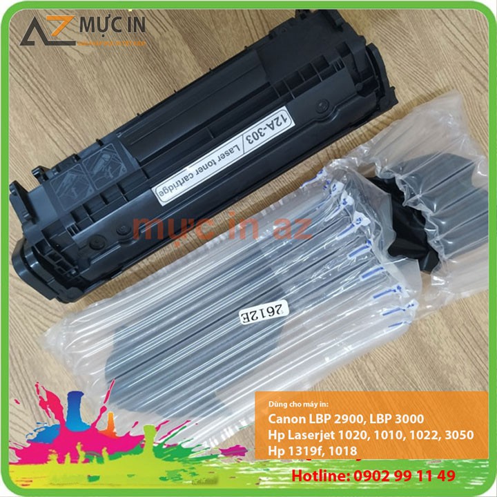 Combo Hộp mực máy in HP M12A, Hp P1102w, Canon 2900 Không hộp chất lượng.