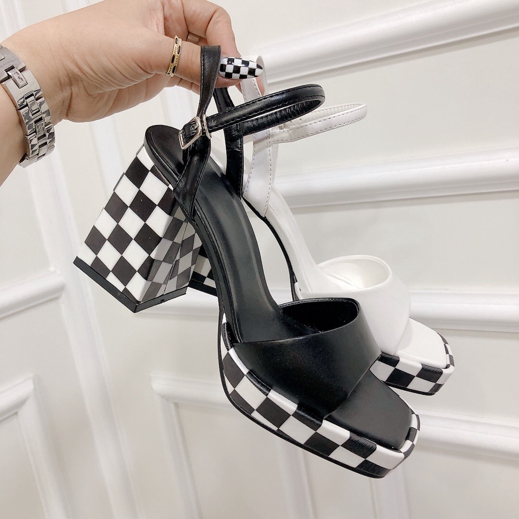 Sandal Cao Gót 9p Quang Ngang Mũi Đúp [ Cực Hot ] Hàng Cao Cấp VNXK Form Chuẩn Đẹp Siêu Sang - Chị Chảnh Store