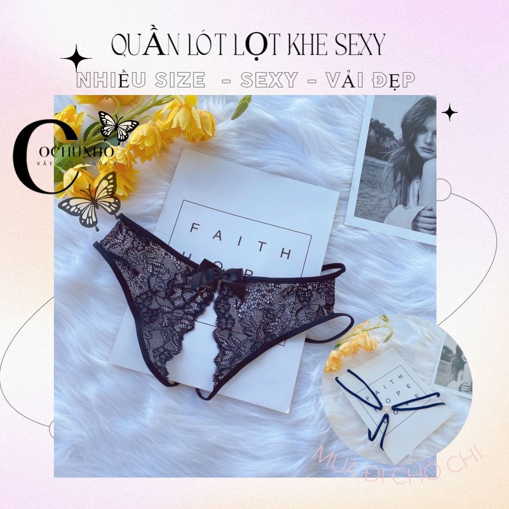 CK087- Quần lót lọt khe xẻ đáy sexy nữ - quần chíp ren nữ -cochunhochuyensi