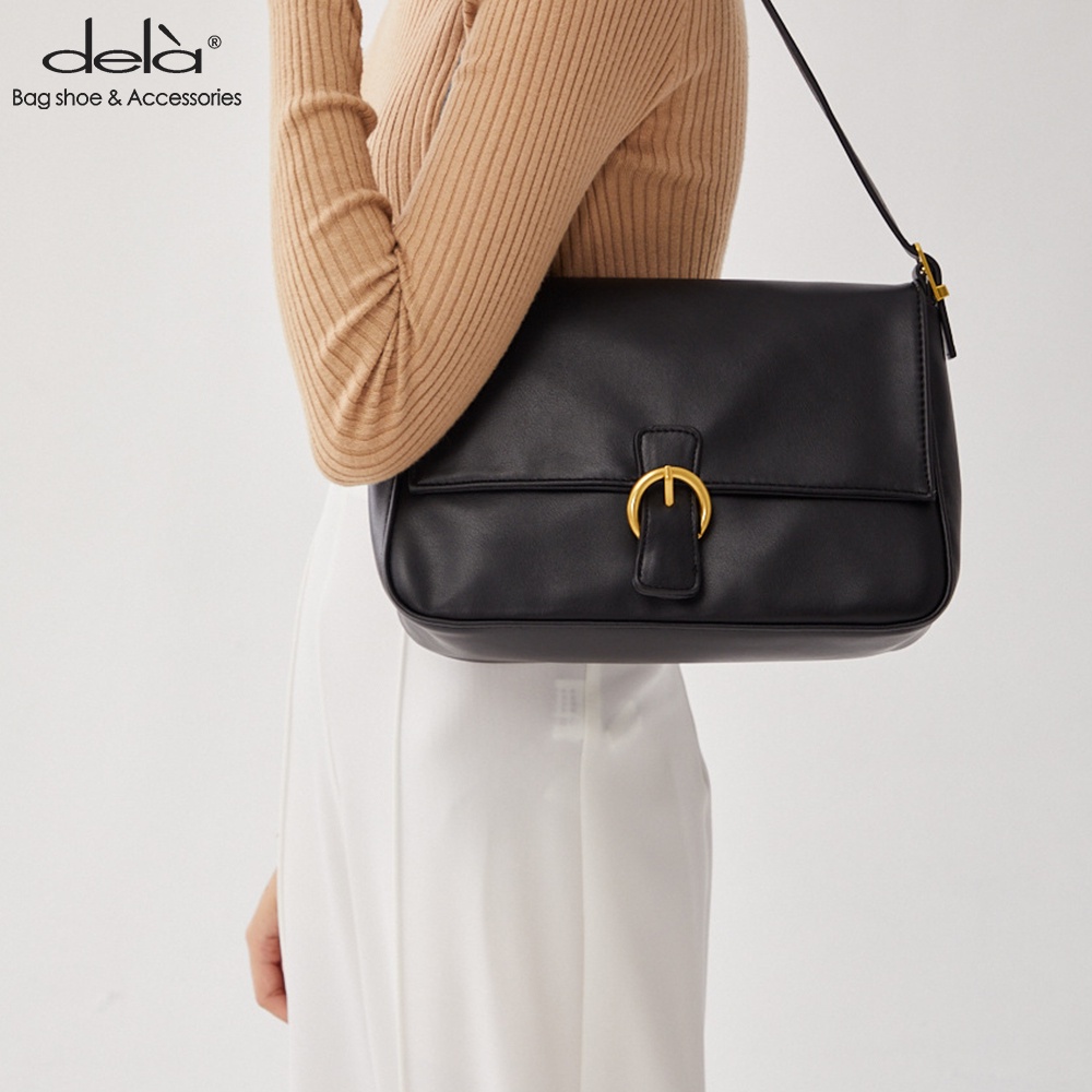 Dela Túi Xách tote Đeo Vai Mềm Mại Cổ Điển 2022 Sức Chứa Lớn Dễ Phối Đồ