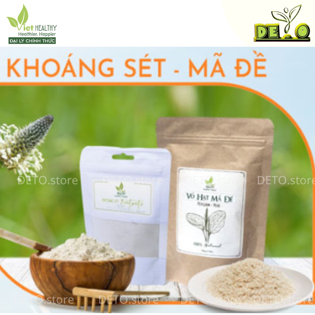 Khoáng Sét và Vỏ Hạt Mã Đề VietHealthy nhuận tràng, tốt cho sức khỏe.