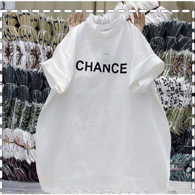 Áo Thun Cotton 3158 Form Rộng Nam Nữ Unisex CHANCE