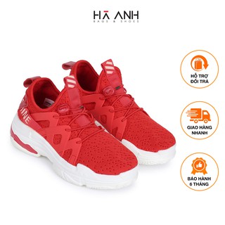 Giày thể thao nam da mềm siêu chất LN-17.1 Đỏ