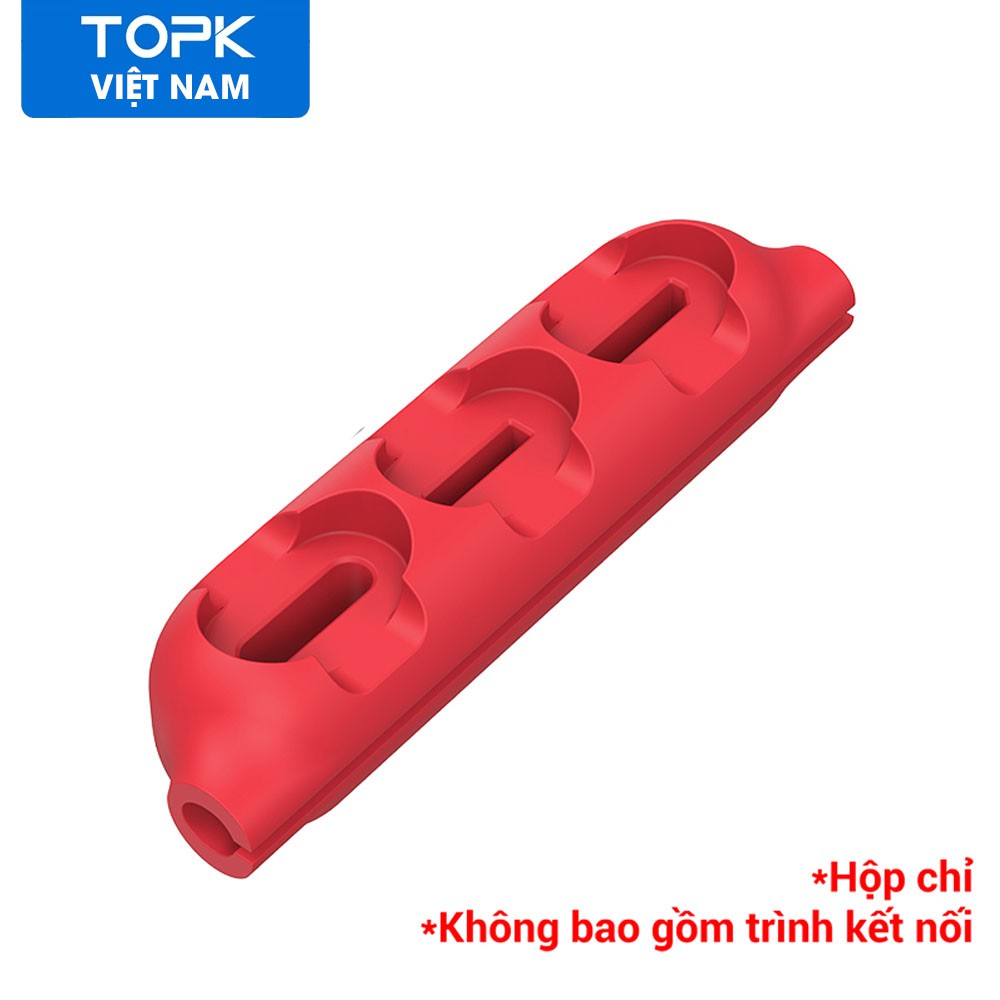 Set 1/5/10 Phụ Kiện Đựng Đầu Cắm Nam Châm Dạng Kẹp Dành Cho Đầu Micro USB Type C TOPK L34