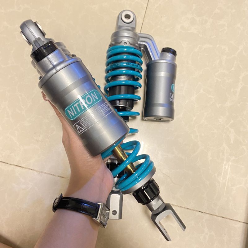 Phuộc nhún sau Nitron bình dầu cho các xe tay ga novo 4 5 6 NVX Air blade...