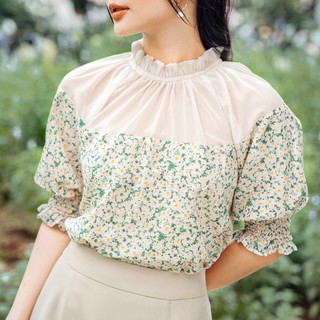 Hala áo hoa nhí cổ voan - fleur top