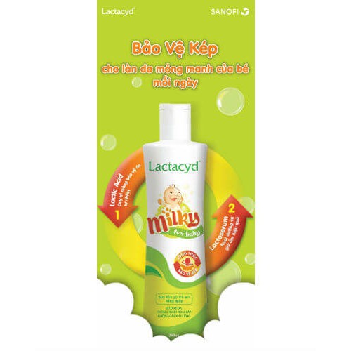 sữa tắm gội Lactacyd Milky 250ml