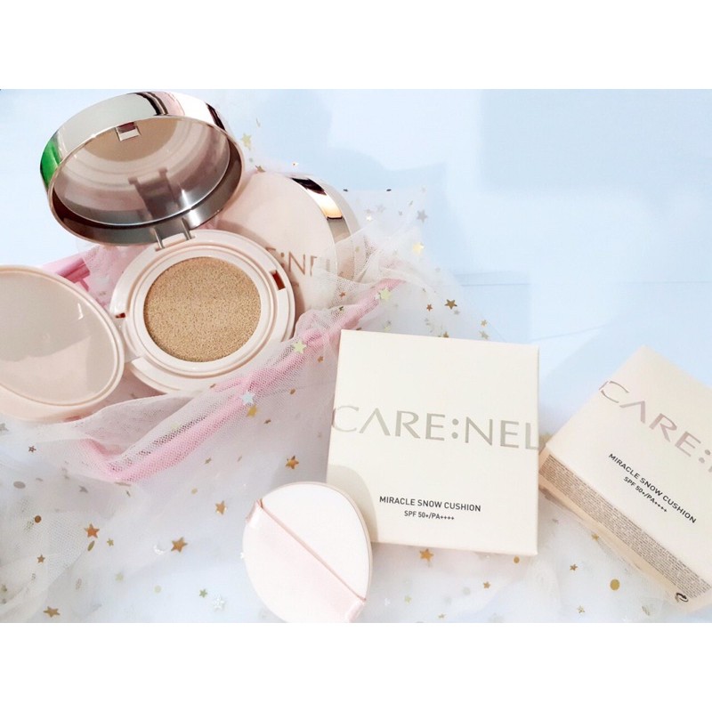Phấn nước tinh khôi trắng sáng da Carenel Snow Cushion SPF50+/PA++++ | BigBuy360 - bigbuy360.vn