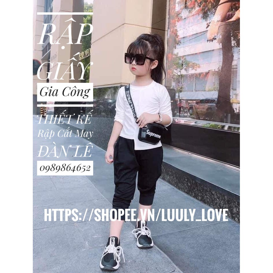 Rập giấy165 Rập giấy cắt may áo dài+ váy (1-12t)