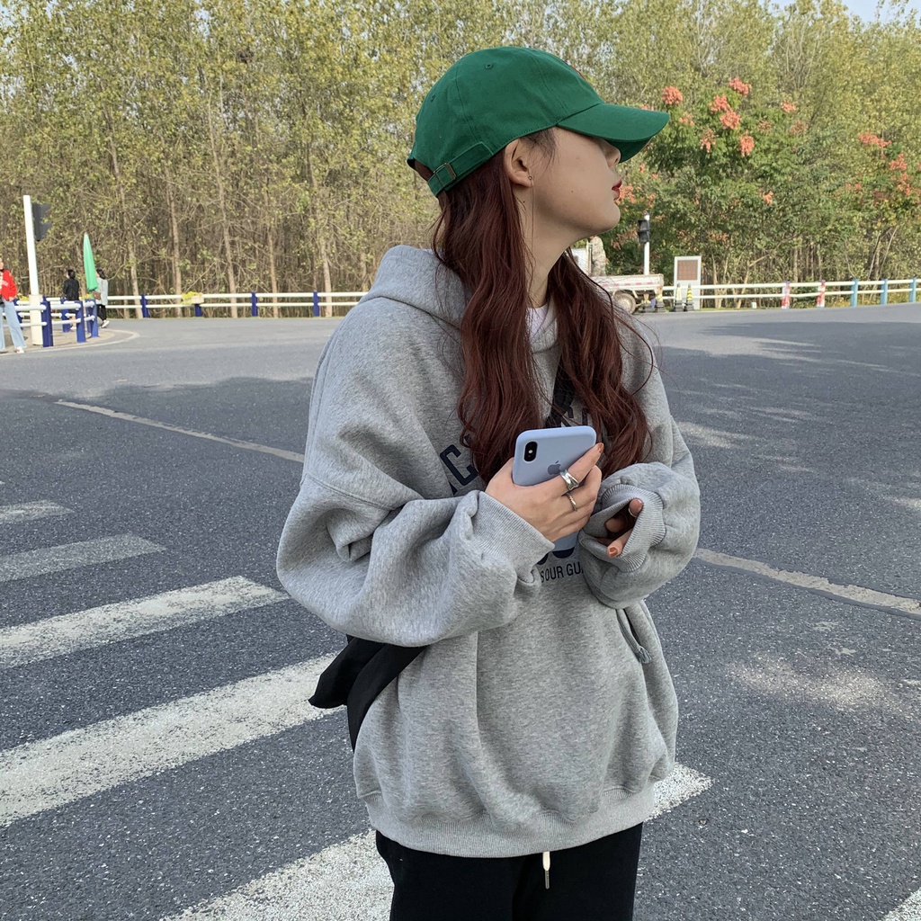 NRVP Áo Hoodie Dáng Rộng Thời Trang Hàn Quốc 2022 Dành Cho Nữ
