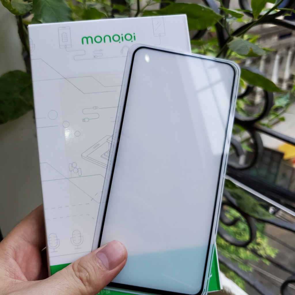 Cường lực Xiaomi Mi 10T Pro / K30 dùng chung hiệu Monqiqi viền mỏng bóng mượt hạn chế vân tay