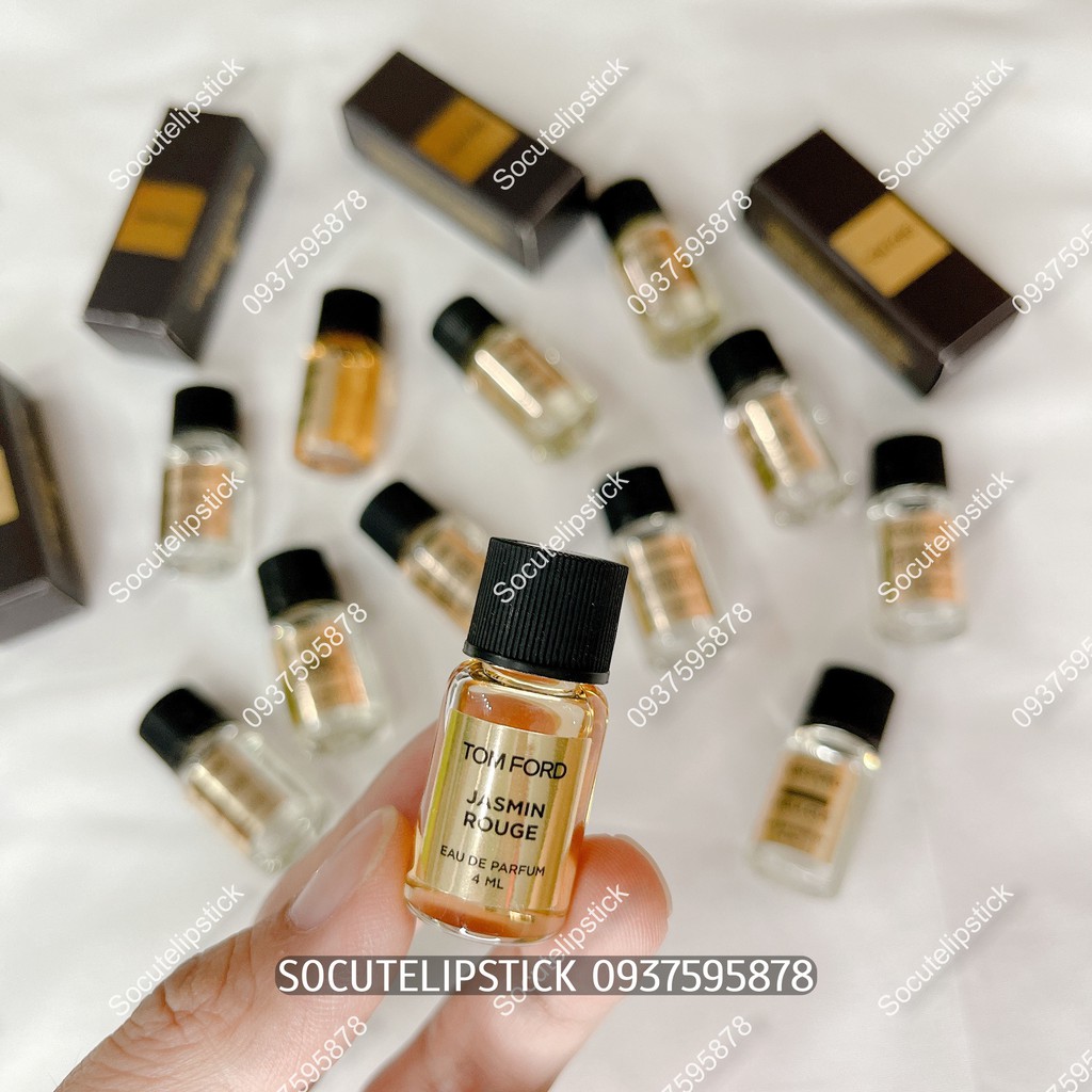 Nước Hoa Tom.Ford TF Private Blend Oud Wood - Madarino - Fabulous - Cafe Rose - Jasmin Rouge Minisize 4ml Full Mùi