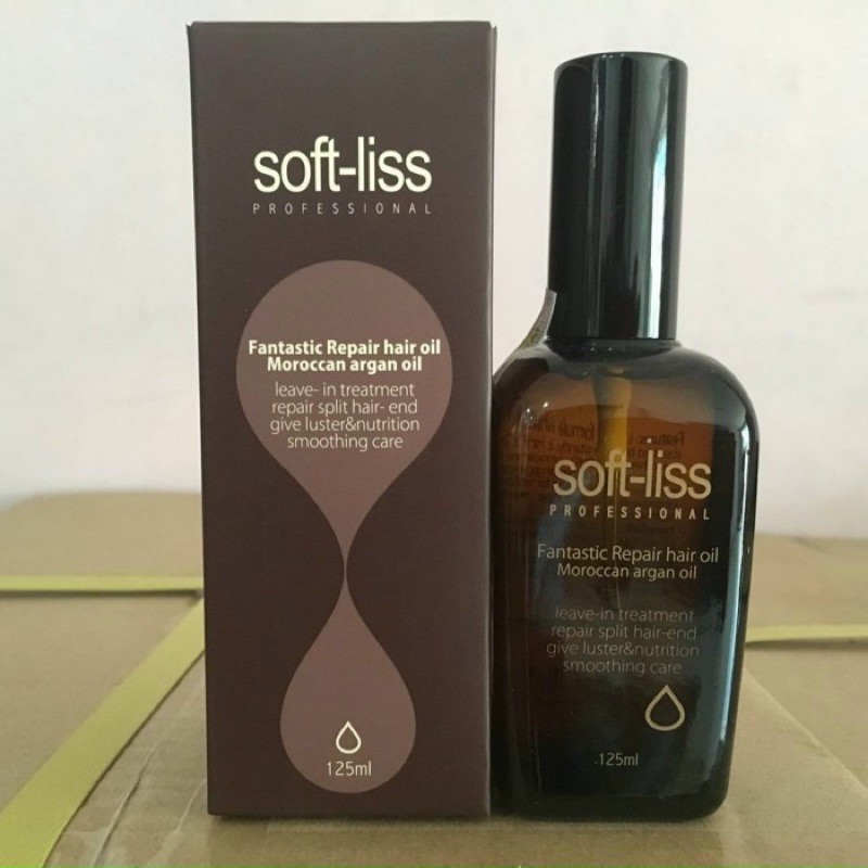 TINH DẦU DƯỠNG BÓNG PHỤC HỒI TÓC SOFT-LISS MOROCCAN ARGAN OIL AURANE 125ml | BigBuy360 - bigbuy360.vn