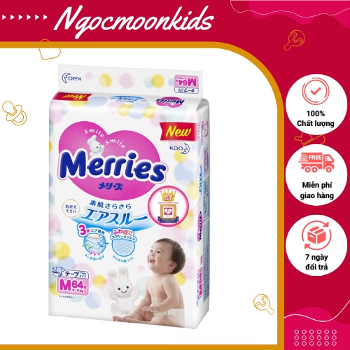 Bỉm Merries Nội Địa Nhật Bỉm ❤️ Dán/ Quần merries Nội Địa thêm miếng S88/M68/L58/L50/XL44/XXL28