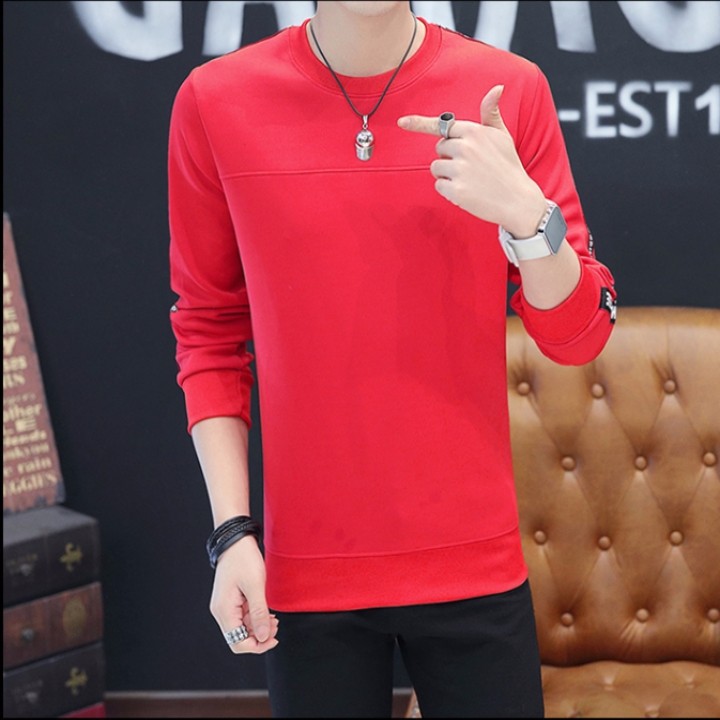 Áo thun nam dài tay teen 03 (đen, trăng, đỏ) | BigBuy360 - bigbuy360.vn