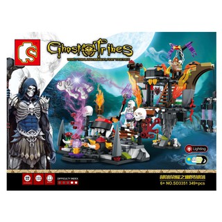 Bộ xếp hình Sembo 3351 Sào huyệt của đạo quân ma - 349 chi tiết