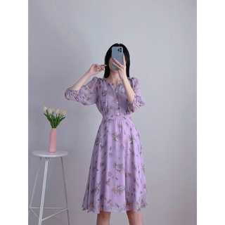 Đầm Voan Tay Lỡ Siêu Mát