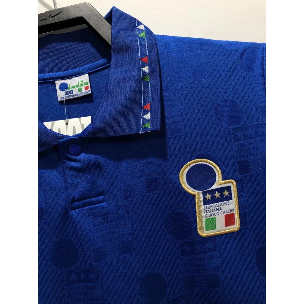 Áo Thun Bóng Đá Đội Tuyển Ý 1994-1996 s-2xl