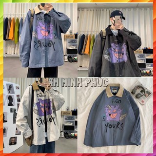 ÁO KHOÁC KAKI NAM NỮ áo khoác unsiex nam nữ kiểu sơ mi from siêu rộng phù hợp đi chơi , đi học cực hot KK01