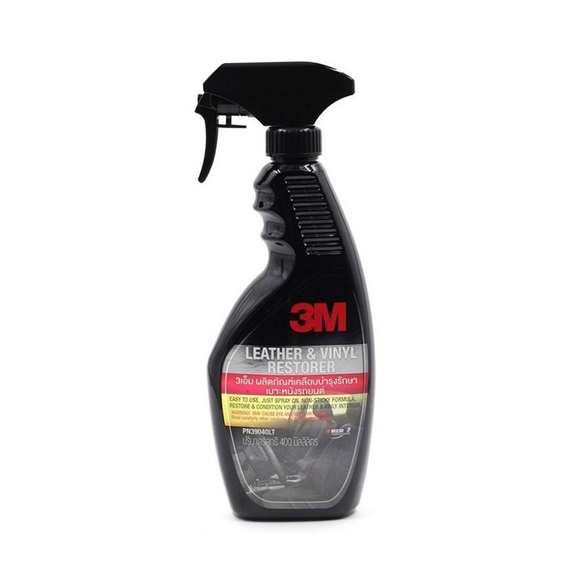 Chai xịt chăm sóc da, nội thất ô tô - 3M Leather &amp; Vinyl Restorer PN39040LT (hàng Thái) 400ml